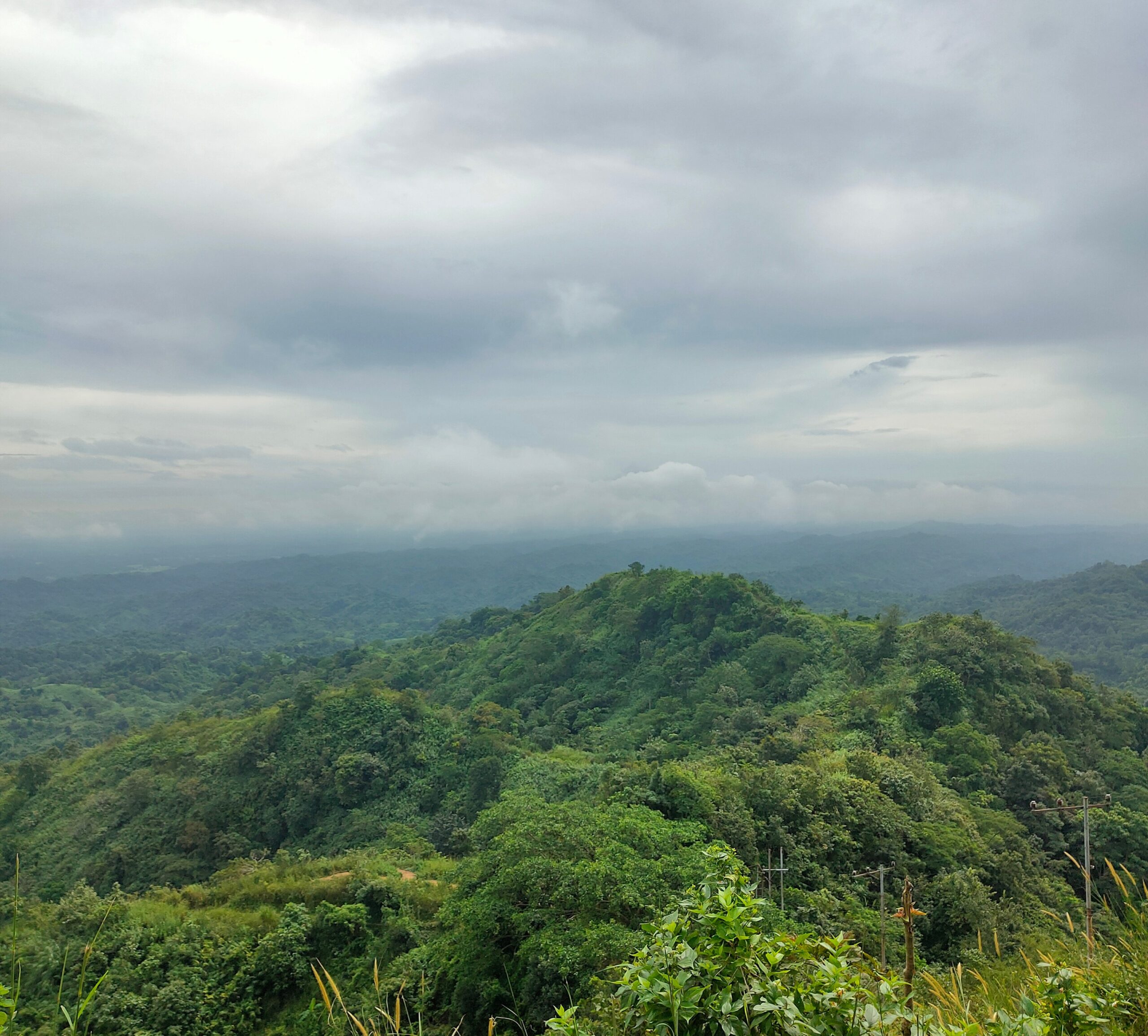 Long view across a mountain top