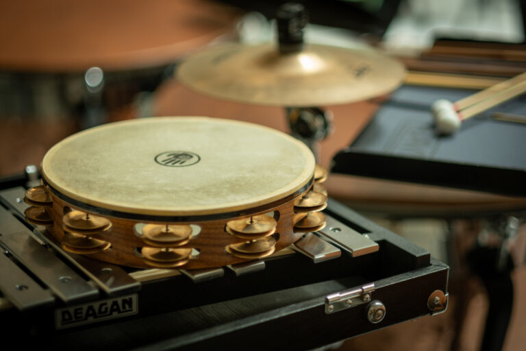 Close-up of percussion instruments